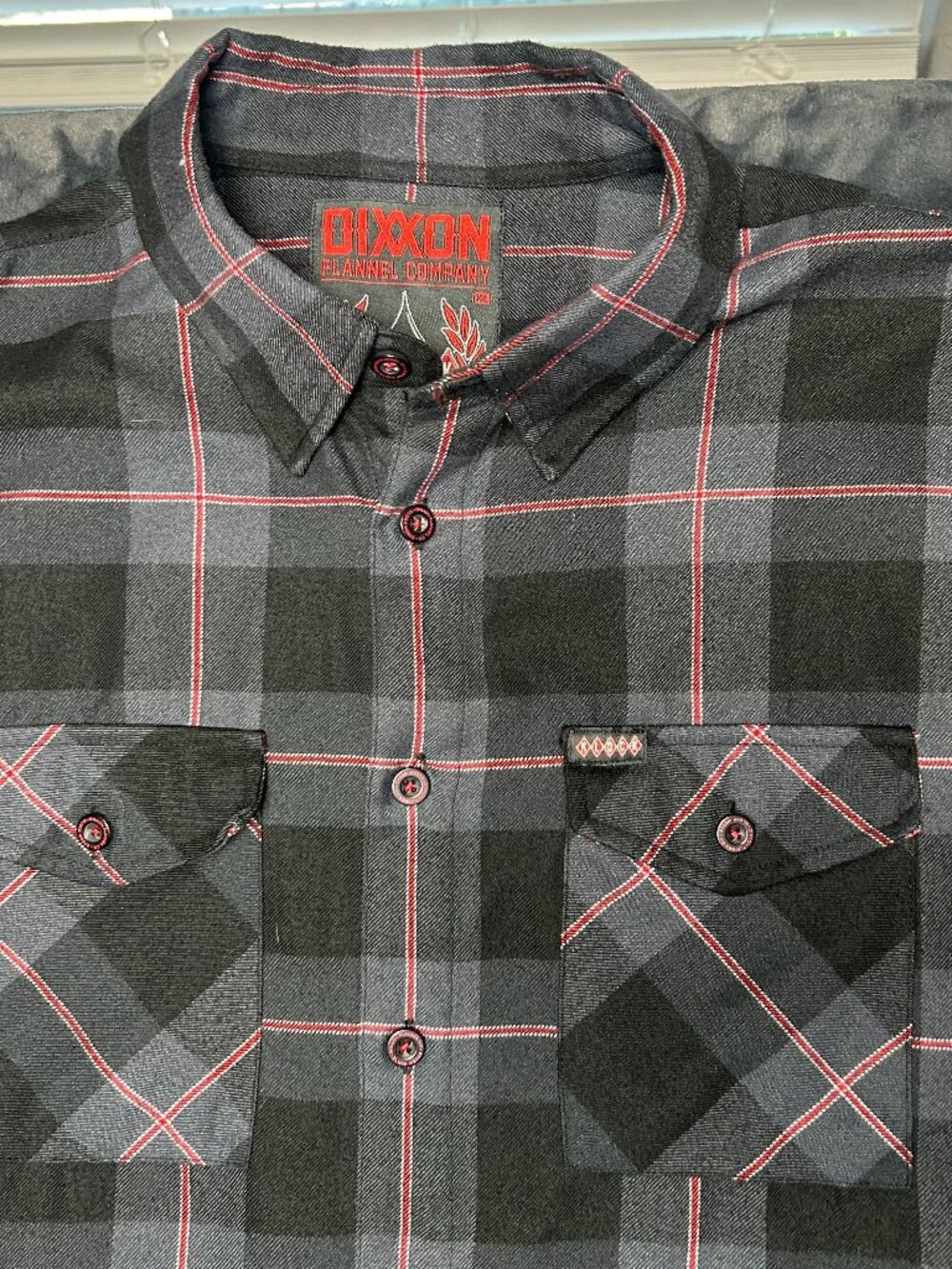 Dixxon Flannel Company Klock Werks Plaid Shirt Gray Black Red